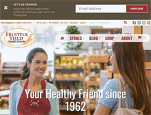 Tablet Screenshot of fruitfulyield.com